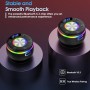 Altavoz Bluetooth Ducha 5.3, IP7 Impermeable Altavoz Ducha con Ventosa Fuerte Luces RGB, Altavoces Inalámbrico Portátil con 8H