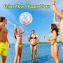 MoKo Pelota de Playa Hinchable, 3 Piezas Pelota de Playa Inflable Gigante con Lentejuelas de 2 Tamaños para Adultos Niños