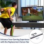 Barra de Sensores para Wii, Wii U y PC, Sensor Infrarrojos con Conexión USB, Barra Sensora para Soporte Adhesivo, Cable Largo 2