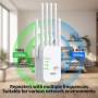 Amplificador Señal WiFi, Repetidor WiFi, Extensor WiFi 4 Antenas 2 Puertos LAN con, Repetidor WiFi Remoto Mejora