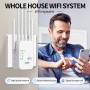 Amplificador Señal WiFi, Repetidor WiFi, Extensor WiFi 4 Antenas 2 Puertos LAN con, Repetidor WiFi Remoto Mejora