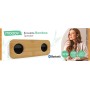 Metronic Mooov 477351 - Altavoz Bluetooth Madera de bambú portátil, Sonido Potente, inalámbrico sin Cable, Sonido estéreo 10W