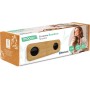 Metronic Mooov 477351 - Altavoz Bluetooth Madera de bambú portátil, Sonido Potente, inalámbrico sin Cable, Sonido estéreo 10W