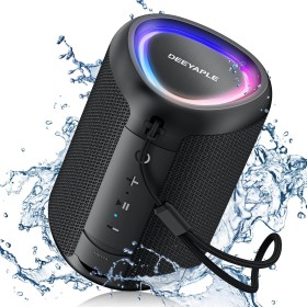 Deeyaple Altoparlante Bluetooth A46, Bluetooth 5.3, Suono Surround, Compatto e Portatile, Batteria da 10 Ore al 50% di Volume,
