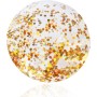 YEAMLTE Pelota Inflable, 20 IN Pelotas de Juego con Lentejuelas, Transparente Pelota de Playa Hinchable, Lentejuelas Bola