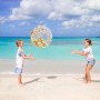 YEAMLTE Pelota Inflable, 20 IN Pelotas de Juego con Lentejuelas, Transparente Pelota de Playa Hinchable, Lentejuelas Bola