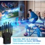 Repetidor WiFi,Amplificador señal WiFi Potente 6 Antenas,2 Puertos LAN,Extensor WiFi para Cobertura de hasta