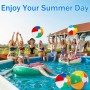 HTTDSLF 2 Piezas Pelota Hinchable Juguetes Inflables Pelota de PlayaEn Colores de Verano, PPelota de Playa Hinchable Beach,