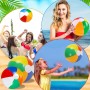 HTTDSLF 2 Piezas Pelota Hinchable Juguetes Inflables Pelota de PlayaEn Colores de Verano, PPelota de Playa Hinchable Beach,