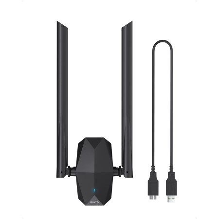 ioGiant AX1800 Antena WiFi USB Largo Alcance WiFi 6 USB Doble Banda Adaptador Red WiFi Inhalambrico 5GHz(1201Mbps) y