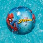 BESTWAY 98002 - Pelota de Playa Hinchable Spiderman 51 cm Azul y Roja con Válvula de Seguridad para un Inflado Sencillo Para