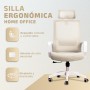 JUPPLIES Silla Escritorio Ergonomica - Silla Oficina Ajustable y Reclinable con Soporte Lumbar, Reposacabezas Ajustable, Malla