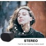 Eageroo Mini altavoz Bluetooth pequeño caja de música portátil TF tarjeta TF / 3,5 mm AUX, USB, negro