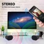 Eageroo Mini altavoz Bluetooth pequeño caja de música portátil TF tarjeta TF / 3,5 mm AUX, USB, negro