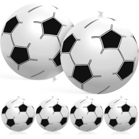 Toyvian Juguetes Playa 30Cm/11. De Fútbol Inflable para Niños De 8 Pulgadas Inflable De Fútbol Pelotas De Playa Inflables De