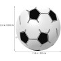 Toyvian Juguetes Playa 30Cm/11. De Fútbol Inflable para Niños De 8 Pulgadas Inflable De Fútbol Pelotas De Playa Inflables De