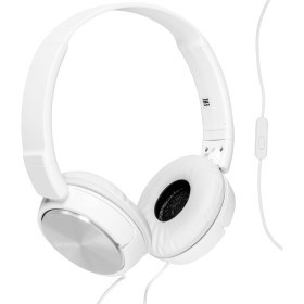Sony MDR-ZX310APW - Auriculares de diadema cerrados (con micrófono, control remoto integrado), blanco