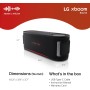 LG xboom Bounce, Altavoz Inalámbrico, Bluetooth, 40W, Sonido Sound Boost, Resistente al Agua IP67, Autonomía 30h, Color de Luces