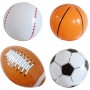 Gukasxi 4 pelotas de playa inflables de 40 cm, para piscina, playa o como decoración en diámetro
