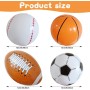 Gukasxi 4 pelotas de playa inflables de 40 cm, para piscina, playa o como decoración en diámetro