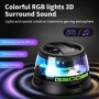 vsshe G200 Altavoz Bluetooth magnético, Altavoz Bluetooth portátil con luz de Color Multicolor RGB, Soporte para teléfono, para