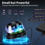 vsshe G200 Altavoz Bluetooth magnético, Altavoz Bluetooth portátil con luz de Color Multicolor RGB, Soporte para teléfono, para