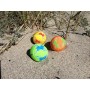 Schildkröt Funsports Set de Mini Pelotas Divertidas de Neopreno, 3 Mini Bolas para Patear, Lanzar, Atrapar, Hacer Malabares, Ø 5