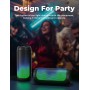 VOSFEEL 2025 Altavoz Bluetooth Inalámbrico Portátil, 30h Batería, Impermeable IPX7, Luces al Ritmo, Estéreo, Llamadas Manos