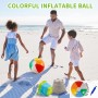 Juguetes de Playa para Niños 30Piezas, Juegos Playa con Cubo de Playa Plegable 2L, Pelota Playa, Camión Monstruo, Gemas,