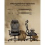 ProtoArc EC100 Silla Oficina Ergonómica con Cojín de Muelle de 10 CM, Soporte Lumbar, Apoyabrazos y Reposacabezas Ajustable -
