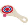 GICO - Juego de Pelotas de Remo de Madera Natural, Diversión de Ocio para Jardín y Playa