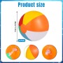 Riisoyu Pelota de Playa, 6 Pelota de Playa Inflable de 30 cm Pelotas de Playa Inflable de Colores para La Piscina Fiestas de