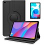 Funda Compatible con OPPO Realme Pad 10.4 Roja Giratoria + Protector de Cristal Templado