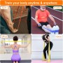 GRIFEMA GA5002 Bandas Elasticas Fitness[Set de 4] 1.8M, Cintas Elasticas con 4 Niveles de Resistencia para Entrenamiento de