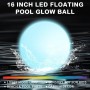 mizikuu Luz de Bañera, Pelota Gigante Hinchable LED IP68 Impermeable Luz Flotante Piscina Juguetes Inflables de Bola de Playa