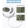 Cinta Métrica Inteligente con Aplicación, Cintas Métricas Bluetooth RENPHO para Medir el Cuerpo, Fitness, Retractable, Mide la