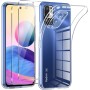 Phoona Funda para OPPO Realme 8/Realme 8 Pro 4G Carcasa con 2 Piezas Cristal Templado,Transparente Silicona TPU Protección Funda
