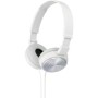 Sony MDR-ZX310W - Auriculares de diadema cerrados (sin micrófono), blanco/gris