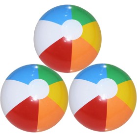TSHAOUN 3 Pcs Bolas de Playa,Pelota de Playa,Pelota Hinchable Juguetes inflables Pelota,Bolas de flotación para Actividades al