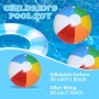 TSHAOUN 3 Pcs Bolas de Playa,Pelota de Playa,Pelota Hinchable Juguetes inflables Pelota,Bolas de flotación para Actividades al