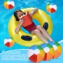 TSHAOUN 3 Pcs Bolas de Playa,Pelota de Playa,Pelota Hinchable Juguetes inflables Pelota,Bolas de flotación para Actividades al
