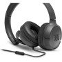 JBL Tune 500 Auriculares supraaurales de cable y control remoto de un solo botón, micrófono incluido, asistente de voz, blanco
