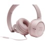 JBL Tune 500 Auriculares supraaurales de cable y control remoto de un solo botón, micrófono incluido, asistente de voz, blanco