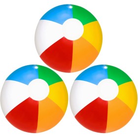 MIVAIUN 3 Pack Inflatable Beach Balls,Pelota Hinchable Juguetes inflables Pelota,30 cm Pelota Hinchable Paneles Colores Pelota