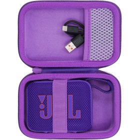 co2CREA Duro Viajar Caja Estuche Funda para JBL GO 4 Altavoz inalámbrico portátil con Bluetooth (Funda Solo)