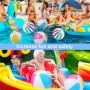 OHREN 2 Piezas Pelota de Playa Hinchable Pelotas de Agua Inflables Pelota de Piscina para Niños Adultos Pelota de Playa Inflable