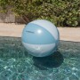 Flamingueo Flotador Gigante, Forma Pelota Hinchable, para Playa y Piscina, PVC Resistente, Diseño Bicolor, Azul, 90 x 90 cm