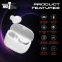 JBL Auriculares Tune Buds In-Ear, inalámbricos, resistentes al agua, cancelación de ruido y tecnología de 4 micrófonos, con