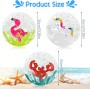 YUEXNKO Pelotas de Playa, 3pcs Pelota de Playa 3D, Pelota de Playa Hinchable, Pelota de Playa para Niños, Pelota de Playa