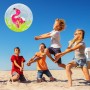 YUEXNKO Pelotas de Playa, 3pcs Pelota de Playa 3D, Pelota de Playa Hinchable, Pelota de Playa para Niños, Pelota de Playa